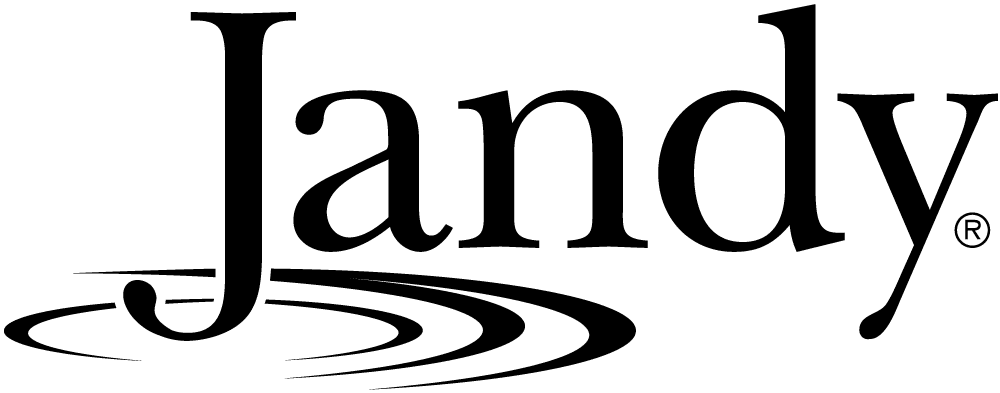 Jandy logo in black text with a stylized wave design below the name.